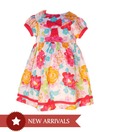 Nauti Nati Multicolor Printed Dress For Kids