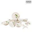 Diamond Crockery Green & White Floral Dinner Set - 31 Pcs