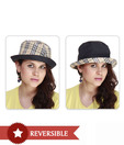 Jorss Black - Checkered Design Reversible Hat