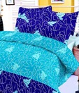Sleepwell Aqua Cotton Double Bed Sheet