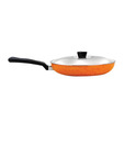 Nirlep Orange Fry Pan With Lid