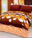 Tima Elegant Large Floral Pattern Double Bed Sheet