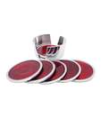 Golmaalshop Trendy Red Coaster Set - 6 Pcs