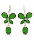 Via Mazzini Pop Palette Green Drop Earrings