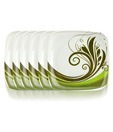 Sarvamangalam Trendy White Half Plate Set - 6 Pcs