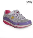 Tweety Compelling Silver & Purple Casual Shoes