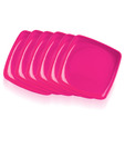 Sarvamangalam Pink Half Plate Set - 6 Pcs