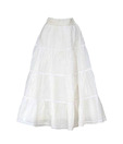 ShopperTree Cream Long Skirt