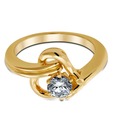 Sanskruti Knotted Diamond Sterling Silver Ring