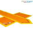 Dekor World Orange Table Runner With Place Mats - 3 Pieces