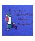 Ankit Wine Is The Answer Quote Coaster Set - 6 Pcs