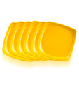 Sarvamangalam Yellow Half Plate Set - 6 Pcs