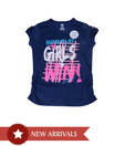 612 Ivy Navy Blue Printed Top For Kids