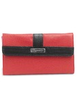 Peperone Red & Black Textured Finish Clutch