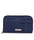 Peperone Royal Blue Contrast Stitched Clutch