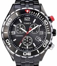 Timex Sporty Black Round Dial Watch