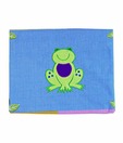 Advance Baby Blue Fleece Blanket With Frog Appliqué