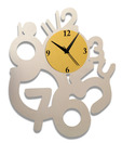 Panache Silver 3 To 12 Wall Clock
