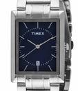 Timex Navy Blue Rectangular Dial Watch