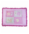 Advance Baby Flower Print Quilt With Frill - Pink