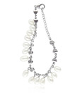 Jpearls Heart Motif Pearl Charm Bracelet