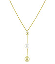 Mi Pearls Grandiose Pearl Drop Gold Chain