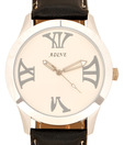 Adine White Roman Hour Markers Watch