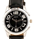 Adine Black Bold Arabic Hour Markers Watch