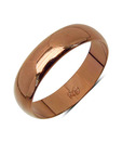 Johareez Bronze Colour Plated Stainless Steel Band Ring