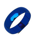 Johareez Blue Rhodium Plated Stainless Steel Band Ring