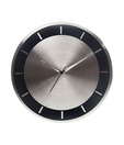 Cosmosgalaxy Stylish Round Silver Wall Clock