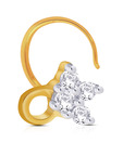 Asmi Four Stone Diamond Gold Nosepin