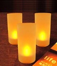 Kytes India Buy 2 & Get 2 Magical LED Glow Candles- Yellow