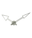NeXtime Grey Arrow Wall Clock