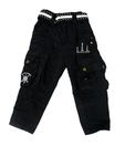 Jazzup Black Cargo Pants For Kids