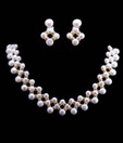 Magan Pearls Opulent Fresh Water Pearl Necklace Set
