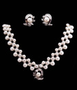 Magan Pearls Classy Fresh Water Pearl Necklace Set