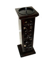 Welpro Wooden Pillar Candle Holder