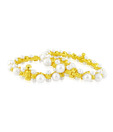 Jpearls Finely Crafted Designer Pearls Bangles  - Set Of 2