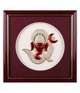 Forever Divine Ganapati & Om Austrian Chaton Adorned Frame