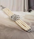 Jwels&More Pearl Bracelet with Rose