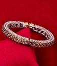 Jwels&More Pearl Beaded Lakh Kada with Meenakari