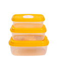 Princeware Fresh Vent Containers- Set Of 3 Pcs. (Yellow)