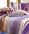 Home Candy Beautiful Purple Double Bed Sheet