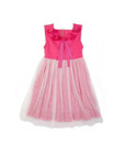 Herberto Fuschia Pink Corsage Dress For Kids
