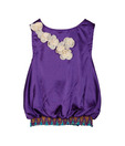 Herberto Flowery Purple Dress For Kids