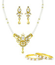 Jpearls Glistening Pearl Jewellery Combo