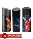 Playboy Men Deos Pack of 3(London, Malibu, Miami)-150 Ml Each