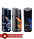 Playboy Men Deos Pack of 3(Malibu, Miami, New York)-150 Ml Each