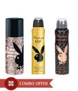 Playboy Women Deos Pack of 3(VIP,Sexy,Spicy)-150 Ml Each